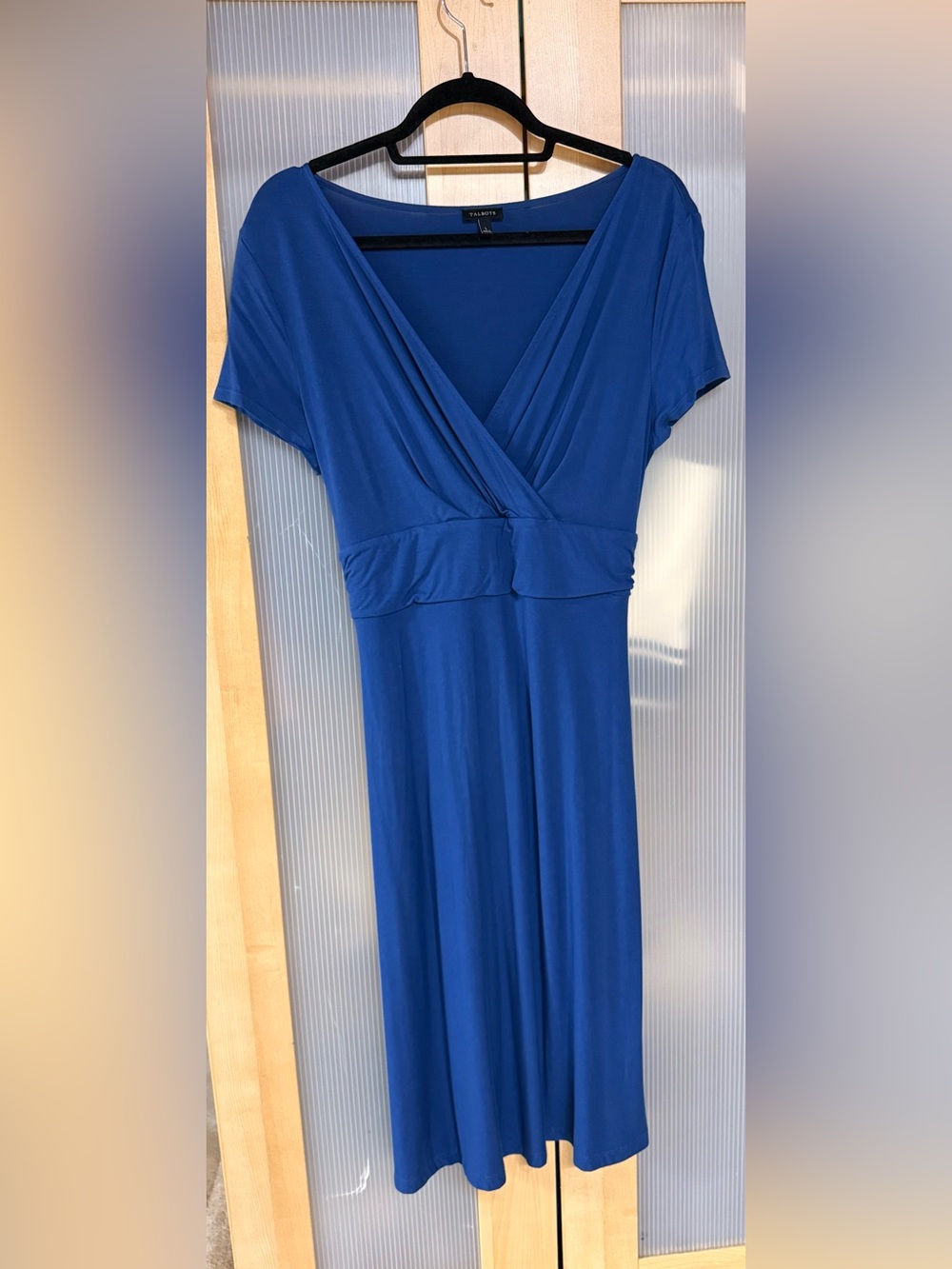 Talbots Royal Blue Surplice Maxi Dress